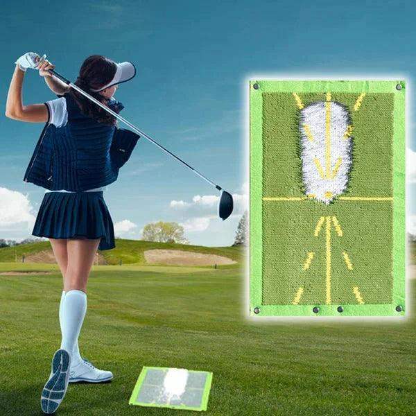 Golf-Trainingsmatte für zu Hause mit Echtzeit-Schwung-Feedback