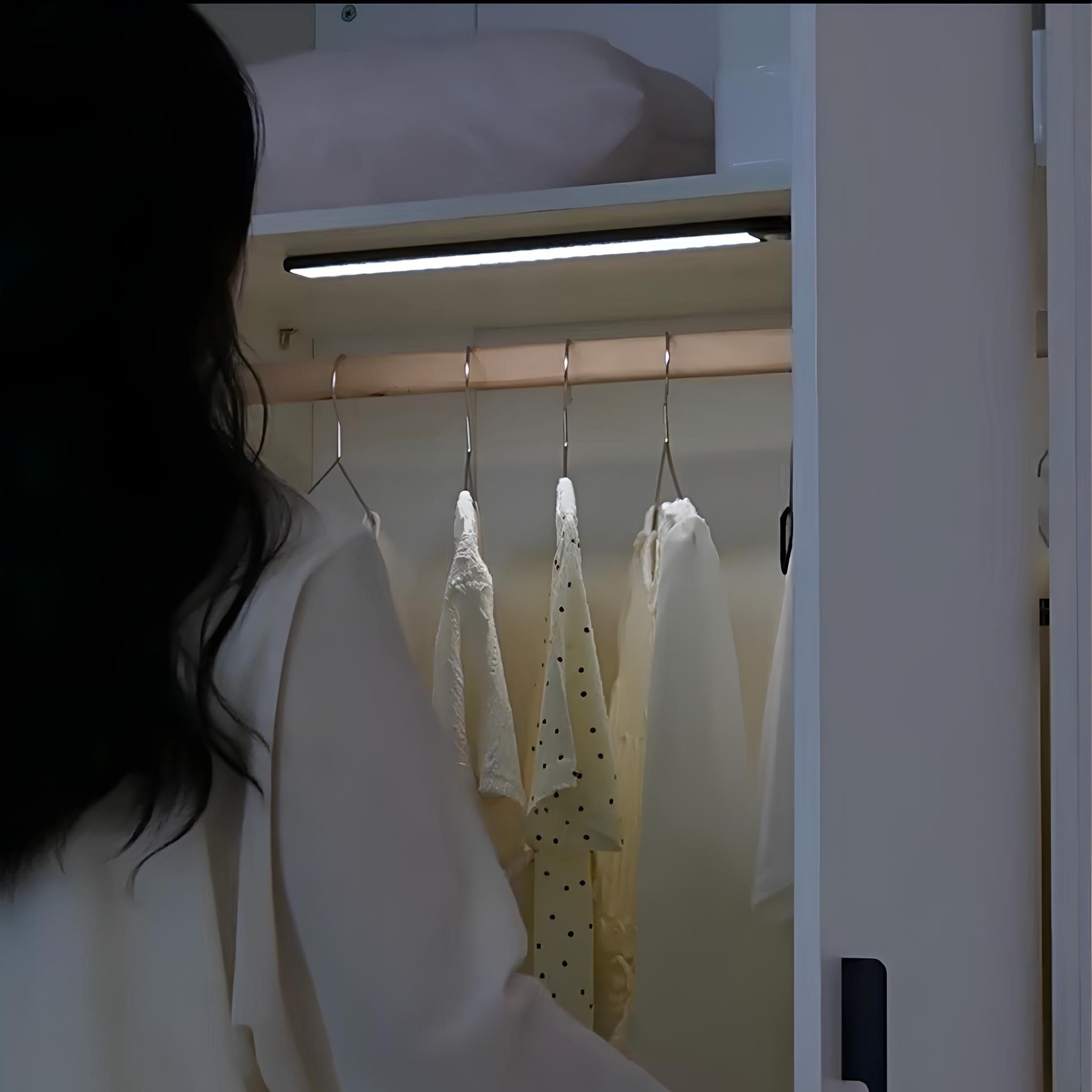 Motion Activated Wireless LED Closet Light For Under Cabinet Use