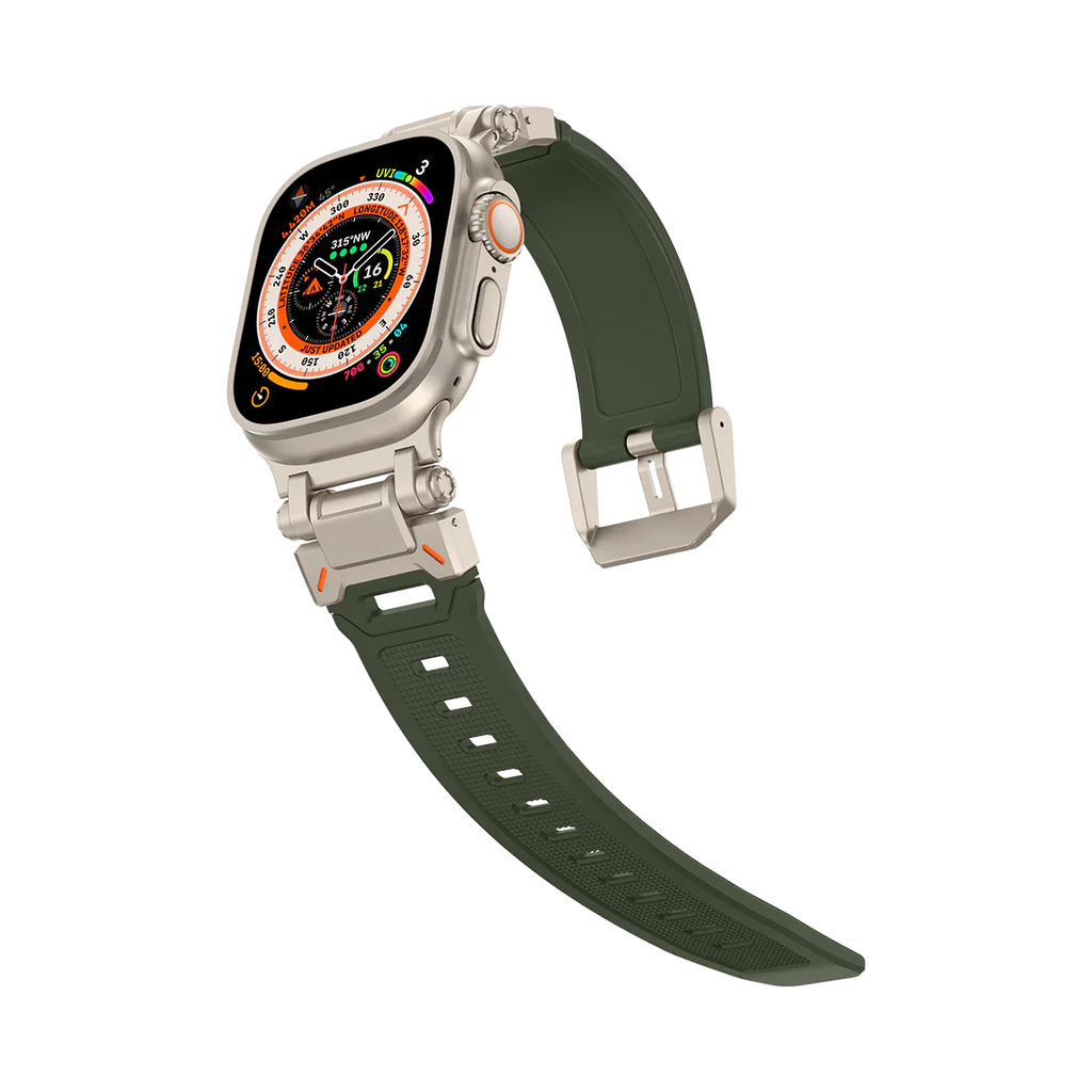 Meron Titanium-Head Silicone Band for Apple Watch | Petprovac