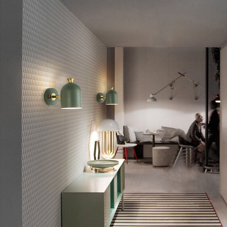 LumaArc Candeeiro de Parede Cilíndrico em Metal Uma Luminária