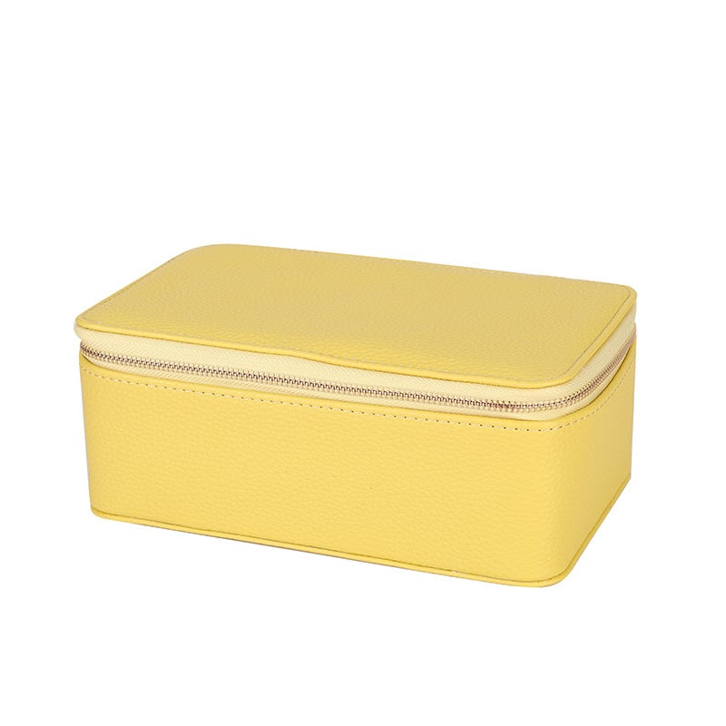 Jewelry box with 12 zipper compartments