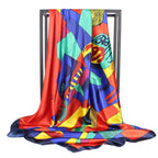 Large square scarf Simulation silk scarf All-match scarf Scarf