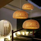 Penutup Lampu Bakul daripada Buluh