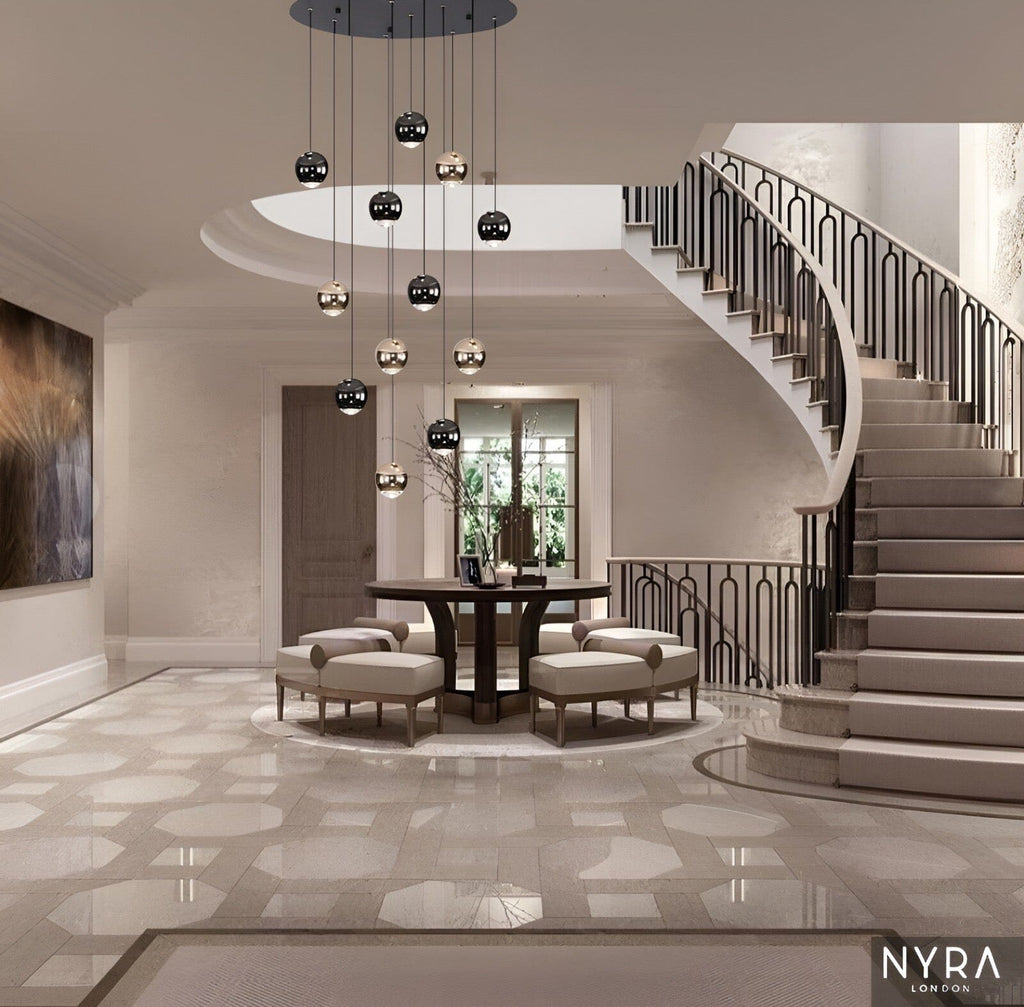 Avella Dråbeformet Glas Lysekrone