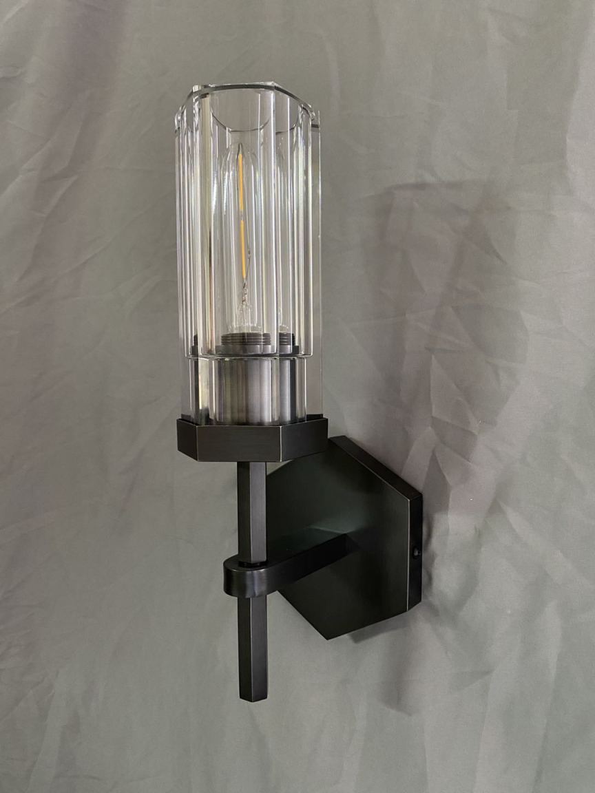 AstraLux Kristalli LED-seinävalaisin Kirkkailla Lasikupuilla