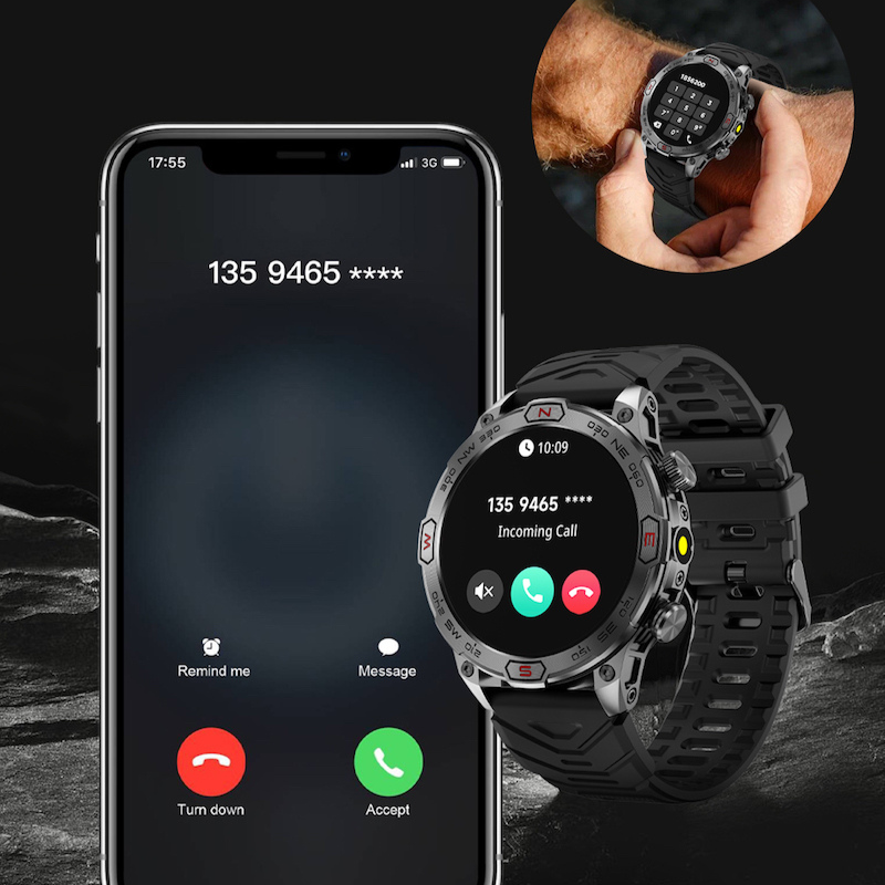 RidgePulse Pro スマートウォッチ GPS 心拍数および血中酸素濃度トラッキング