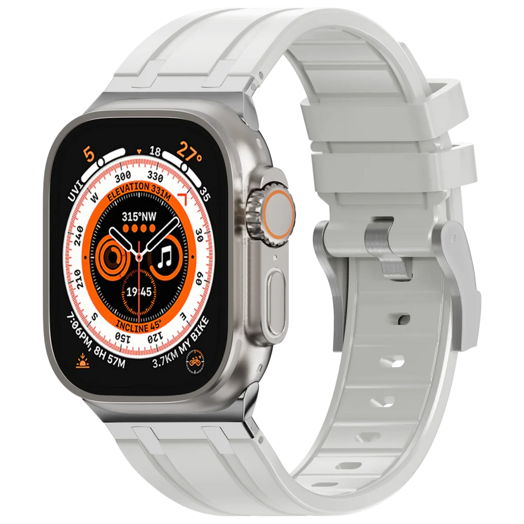 Deluxe Aurion Metal Head Silicone Band for Apple Watch | Petprovac