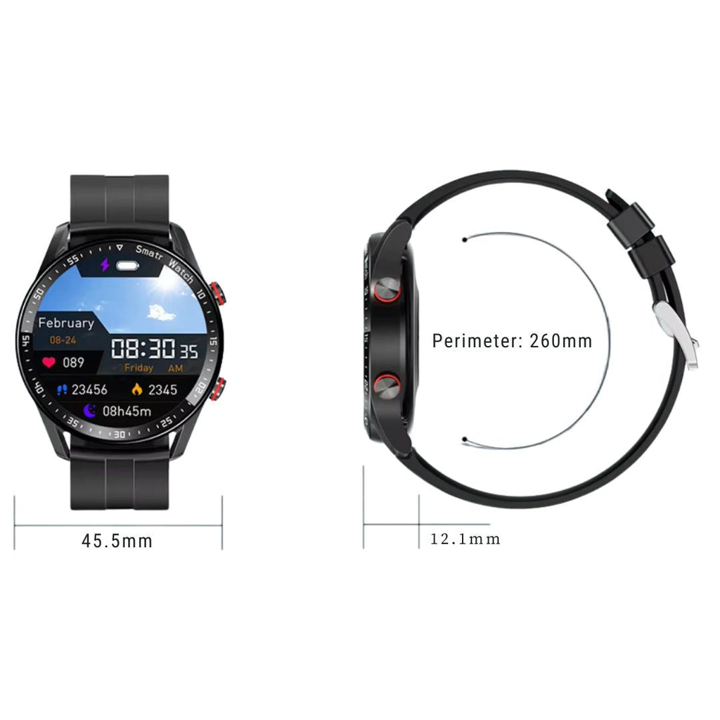FitTrack | Non-Invasive Fitness Smart Watch - Tracks Physical Activity - Heart Rate - Sleep - Workout - GPS Notifications - Water Resistant