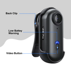 4K Wearable Body Camera for Hands-Free Recording and Everyday Capture