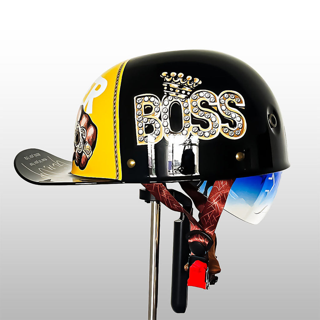 Moto baseballpetstijl helm met DOT- en ECE-certificering