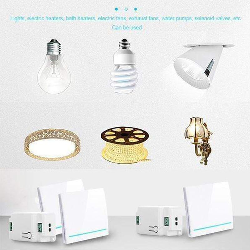 Wireless Light Switch Receiver Kit For Easy Home Lighting Control And Remote Convenience
