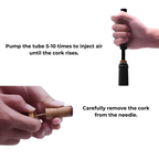 WineLuxe Air Pressure Wine Opener – Stainless Steel & Ergonomic Design