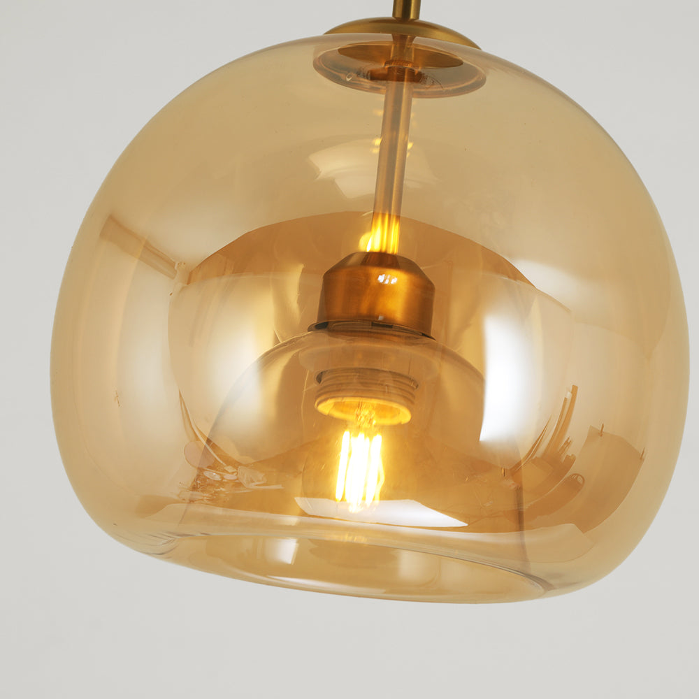 AuroraCircle Moderne Sort og Guld Rund Loftlampe