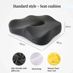Orthopedic Lumbar Support Memory Foam Chair Cushion For Desk Workers