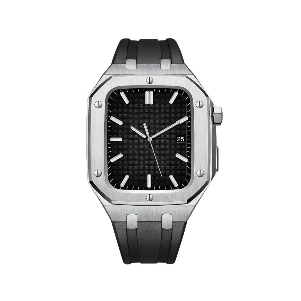 AP9009 Apple Watch Retrofit Kit With Silicone Band And 316L Stainless Steel Case