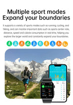 AeroPulse okosóra EKG-val és vércukorszint-mérővel, 1,83 hüvelykes HD képernyővel