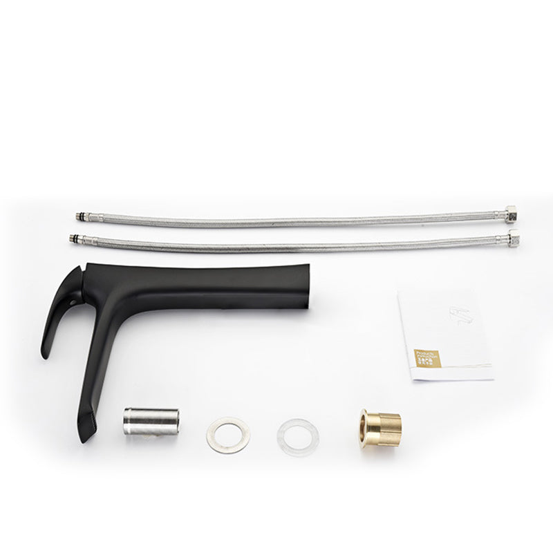 Brass Single-Lever Bathroom Faucet for One-Hole Sinks | Petprovac