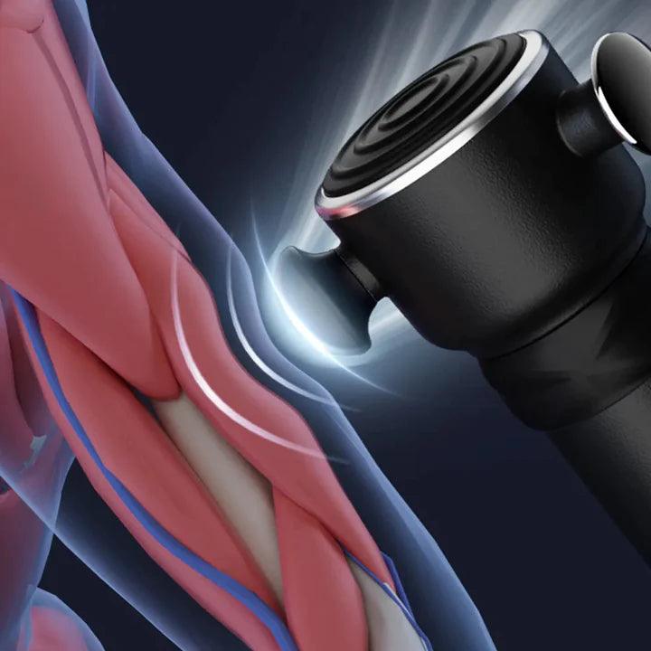 Ultra High-Speed Vibration Massager with 4 Attachments & 7500 RPM for Full Body Relief