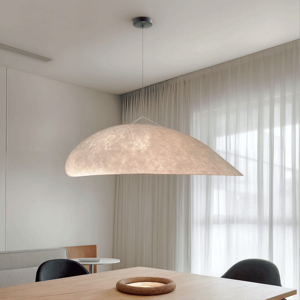 Lyria | Chip-formet Blad Lysekrone