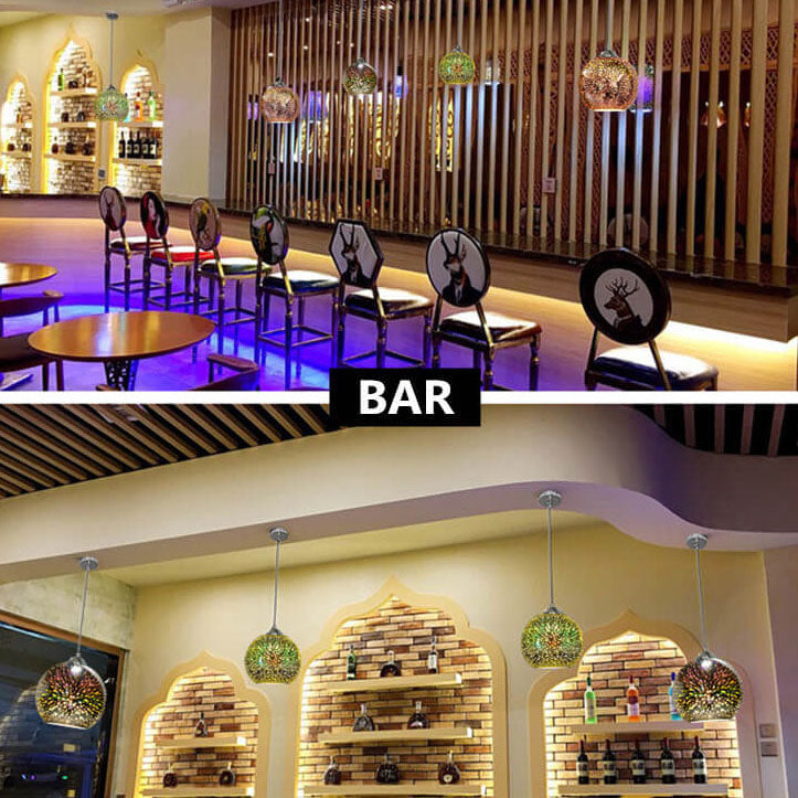 Prismora 3D Glass Dome Pendant Light - Colorful Modern