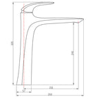 Cavelle Single-Handle One-Hole Vessel Bathroom Sink Faucet | Petprovac