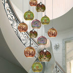 Prismora 3D Glass Dome Pendant Light - Colorful Modern
