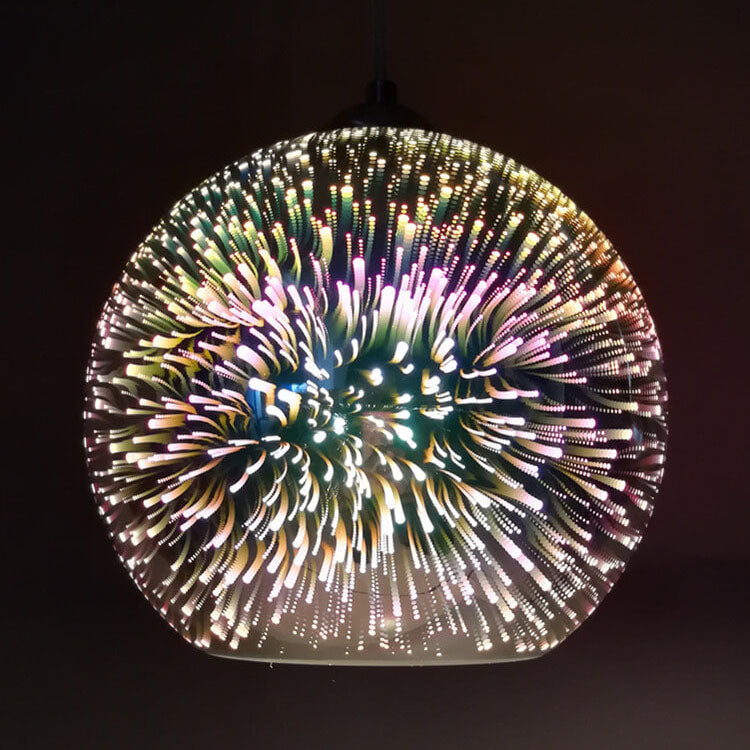 Prismora 3D Glass Dome Pendant Light - Colorful Modern