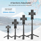 Travelers 4-Section Selfie Stick With Tripod Bluetooth