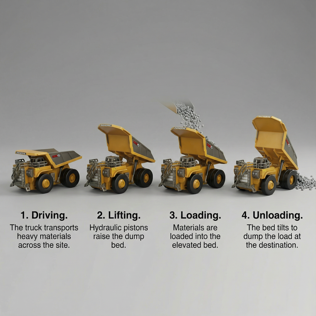 Premium Metal Remote Control Construction Vehicle for Realistic Operation and Precision Play