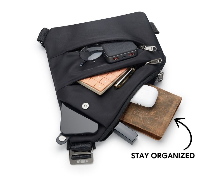 Anti-Theft Travel Bag – Hidden Zippers and Front-Facing Security