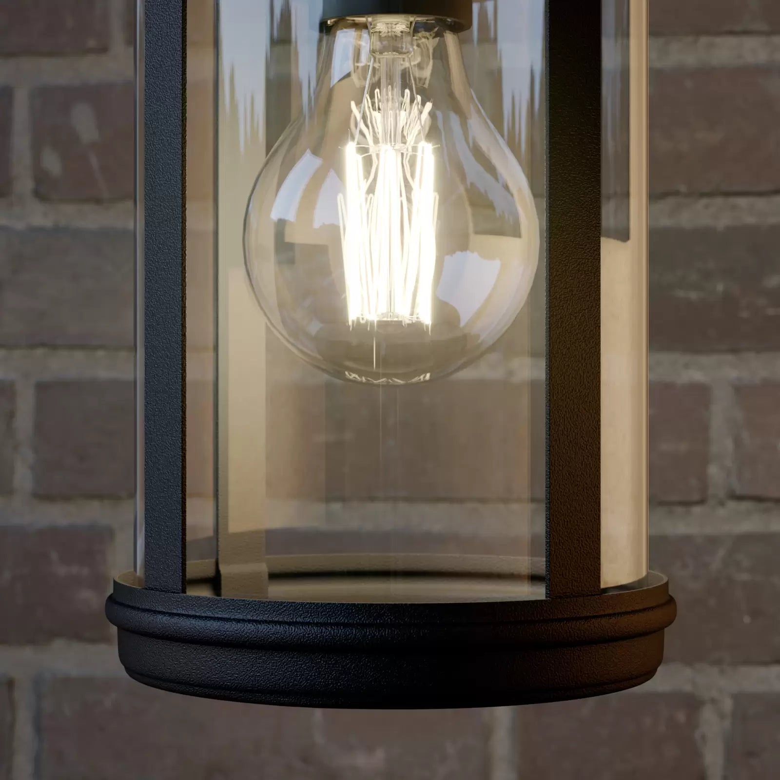 NyraArc ガラスディフューザー付き幾何学的屋外壁掛けライト