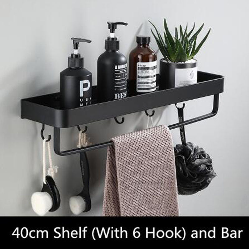 AluSpace - Black Space Aluminum Wall Shelf