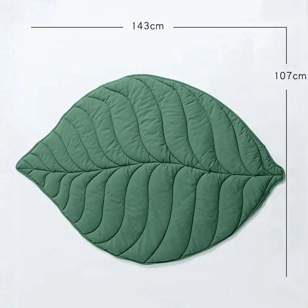 Cool Breathable Dog Mat Leaf Shaped Washable For Pets