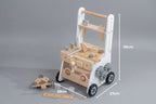 2-in-1 Wooden Workbench Baby Push Walker