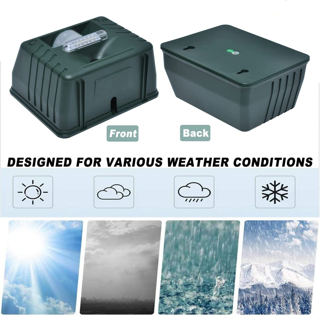 Udendørs ultralyds spætteafskrækkende middel til haver og terrasser