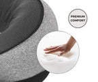 Memory Foam Travel Neck Pillow for Long Flights, Road Trips and Everyday Commutes