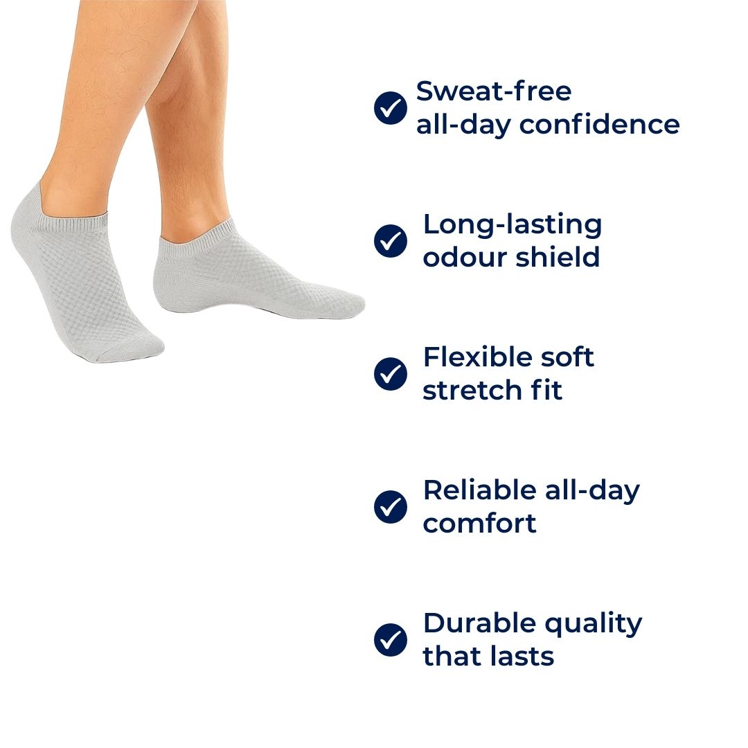 Cut Socks – Moisture-Wicking – Soft Elastic Fibre – Sweat-Free All-Day Comfort – Durable Odour Control