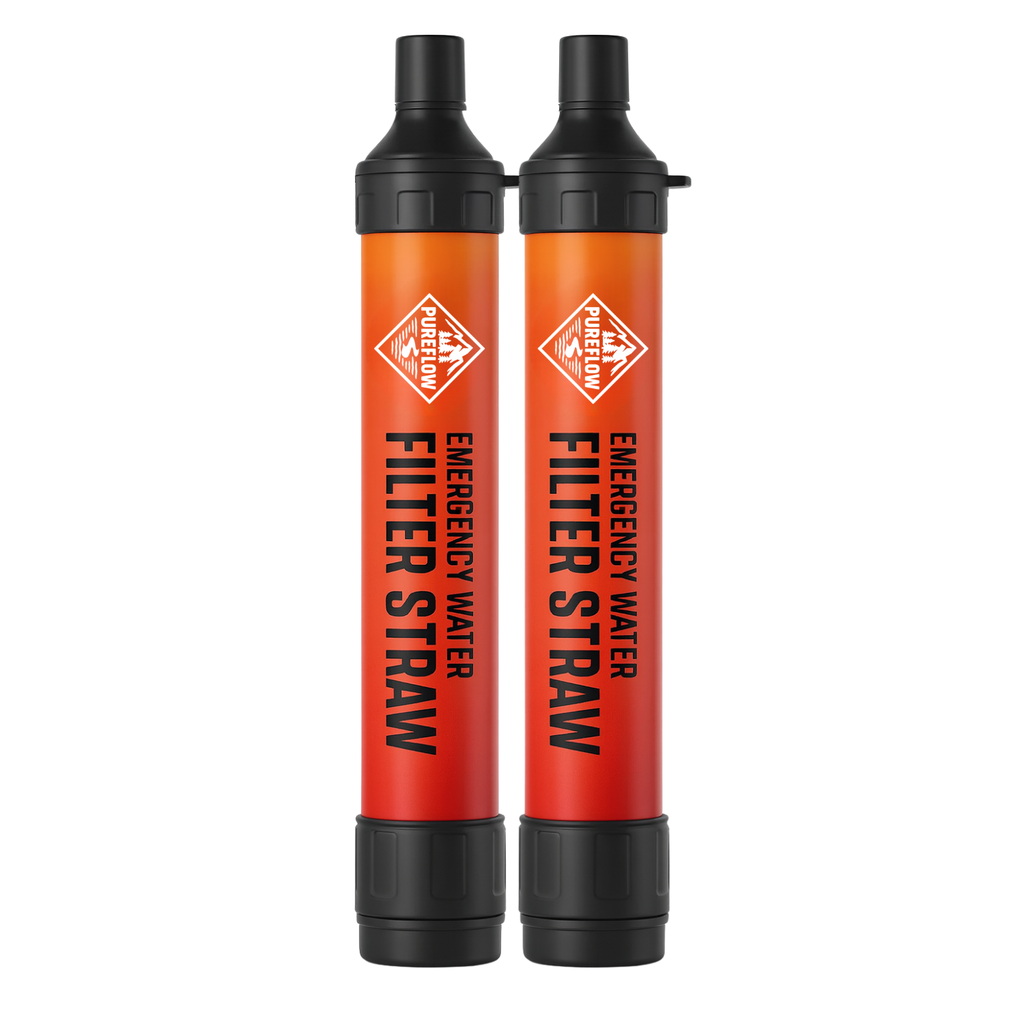 Filtro de agua de emergencia de 4 etapas en forma de sorbete