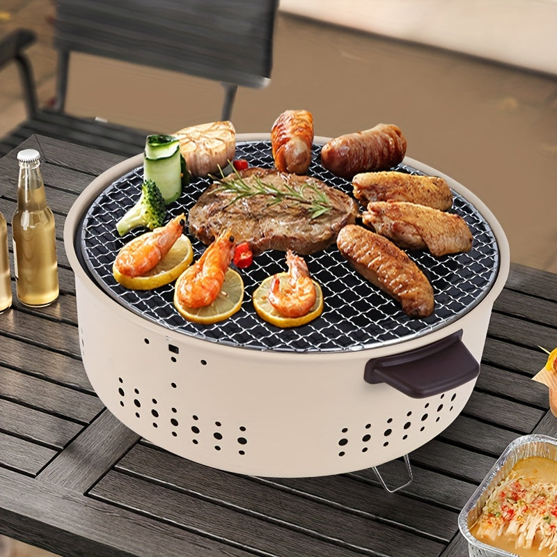 Indoor Grill Smokeless – Griddle with Grease Drain