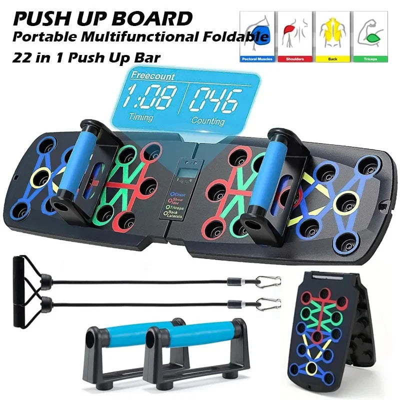 Panca Push-Up 30-in-1 Stazione di Allenamento Digitale per Tutto il Corpo a Casa