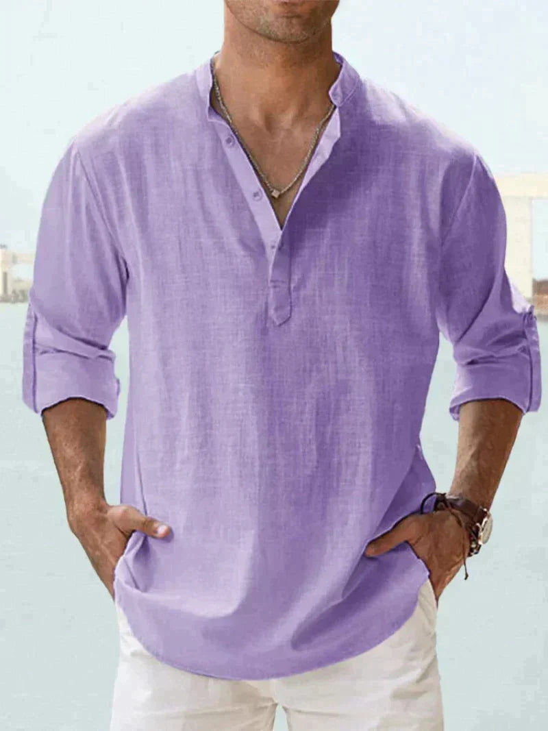 Erick Men's Linen Shirt for Breathable Summer Comfort