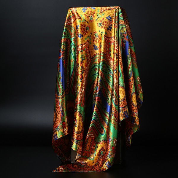 Large square scarf Simulation silk scarf All-match scarf Scarf