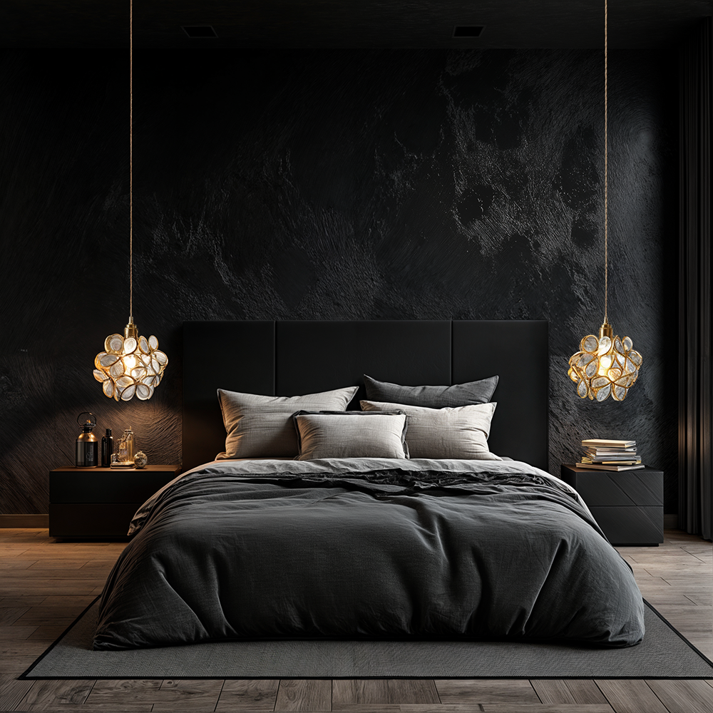 Blomstret glasvedhæng