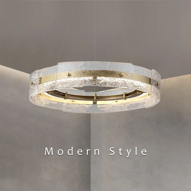 Lampadario in vetro Hawthorne