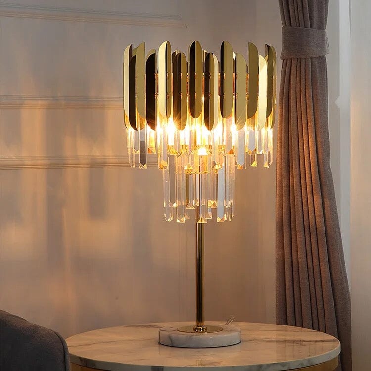Elyra | Lampada da pavimento e da tavolo in cristallo
