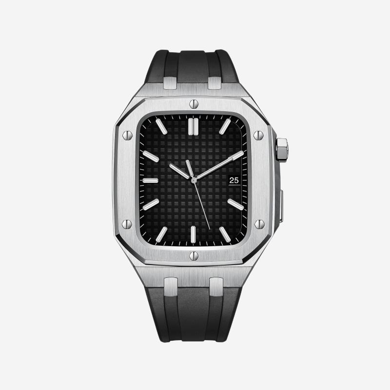 Velori | Sada pro modernizaci silikonového pásku a pouzdra z nerezové oceli pro Apple Watch | Petprovac