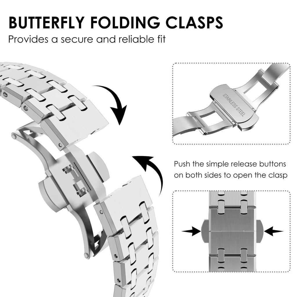 Tali Gelang Rantai Berganda Alden Dalam Keluli Tahan Karat