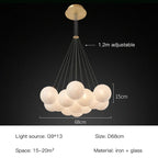 Lunara | Himmelsk Boble Lysekrone