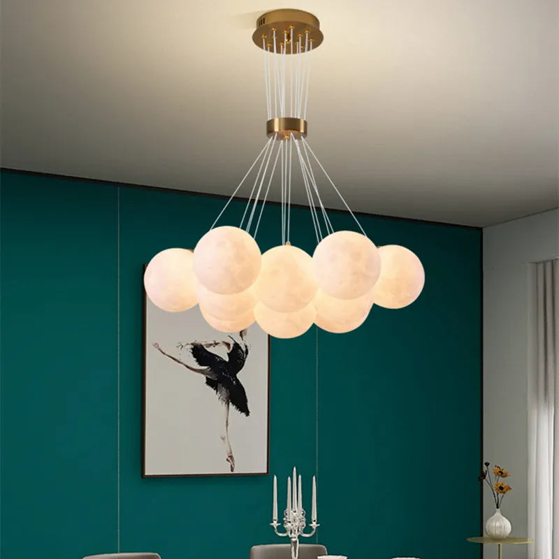 Lunara | Lampadario a Bolle Celestiali