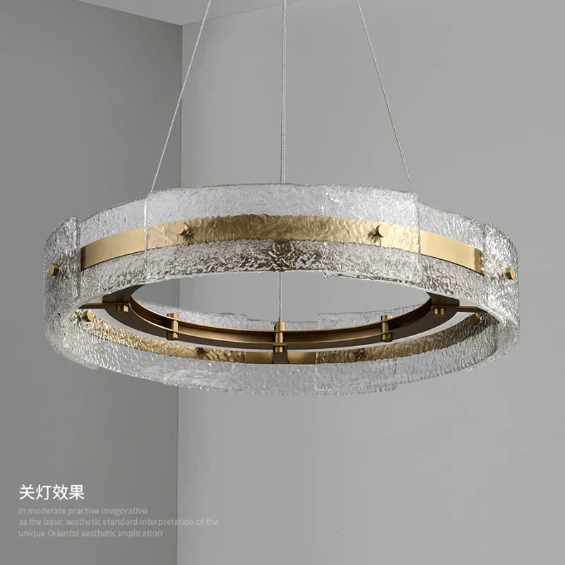 Lampadario in vetro Hawthorne